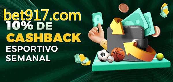 10% de bônus de cashback na bet917.com